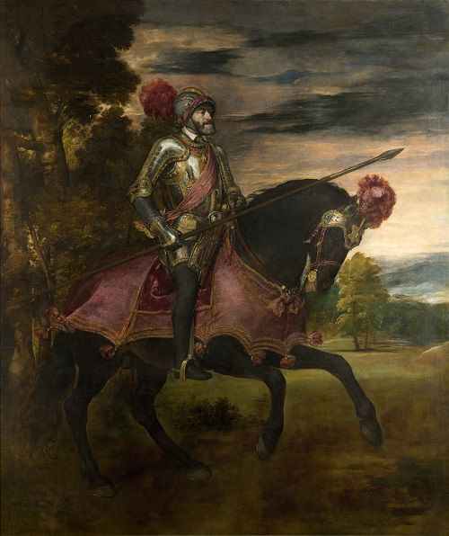 Carlos V en la batalla de Muhlberg