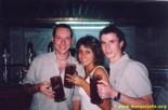 Georges, Rossella y Henri. Casa de la Cerveza