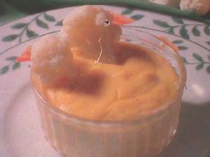 Ramekins of cauliflower and cheese