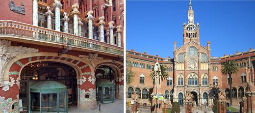 Palau de la Música Catalana and Hospital de Sant Pau Palau de la Música Catalana