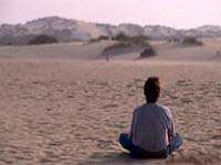 Sitting on sand at coto de Doñana