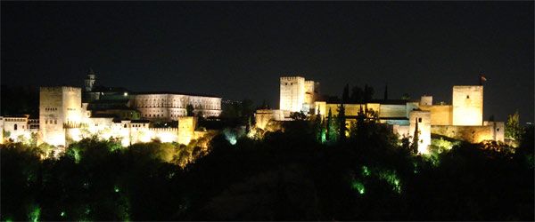 Vue émerveillante de l'Alhambra
