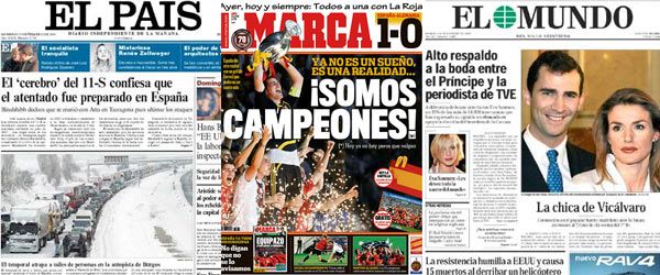 Spanische Zeitungen Online